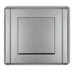 shumee Enopolno stikalo Flexi srebrne kovinske barve 7FWP-1