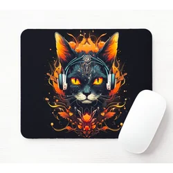Podloga za miša Mačka u slušalicama, 230x190x3mm