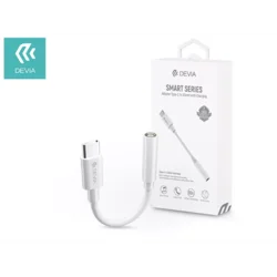 Devia adapter Type-C – Jack – avdio + polnjenje – bel
