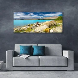 tulup.si Slika na platnu Sea rock landscape 125x50 cm