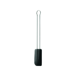 Rösle Spatula 20 cm Stainless Steel 18/10 Matt Silicone Smooth Dishwasher Safe Black 12435