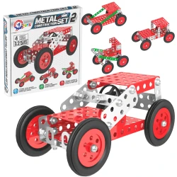 shumee Kovinska konstrukcija Set igrača za sestavljanje 4 različnih modelov vozil 6405