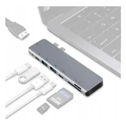 shumee ZVEZDIŠČE USB-C ADAPTER HDMI 4k Micro SD Napajanje PD 87W