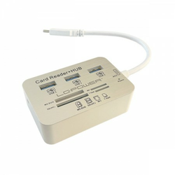 LC Power LC-HUB-C-CR USB HUB 3 port USB-C - 3xUSB 3.0card reader