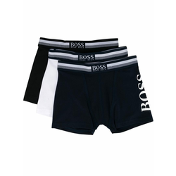Boss Kids-logo boxers (Pack of 3)-kids-Black