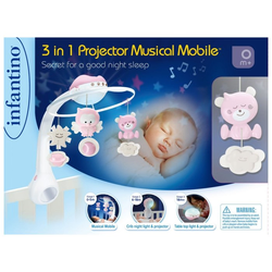 INFANTINO Vrteška pink 3u1