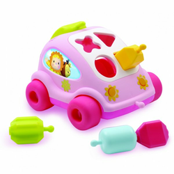 Smoby sorter - auto s likovima, rozi