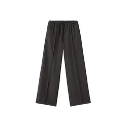 MANGO KIDS Hlače TRONCO temno rjava