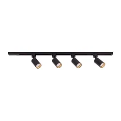 Spot svetiljka za šinski sistem TRACER 4x GU10/10W/230V, 1 m, crna