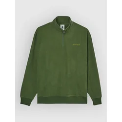 Element Lowcase Corduroy Half-Zip Fleece Sweater bronze green