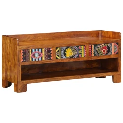 Klupa za cipele s ladicama Medeno smeđa 100 x 35 x 45 cm