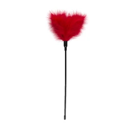 Fetish Collection - Feather Tickler Long - Rdeča