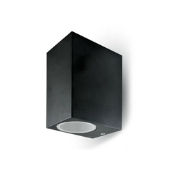 V-TAC Zidna lampa 7511, Fasadna, 2 x GU10, IP44, Mat crna