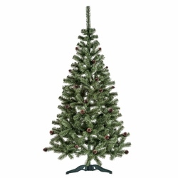 AGA božično drevo jelka z borovimi storži, 220cm