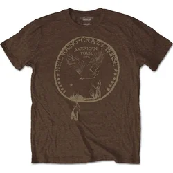 Neil Young Majica Tour 76 Seal Unisex Brown L