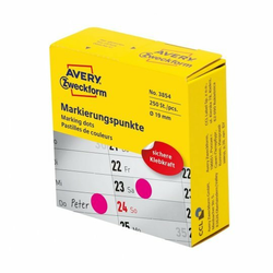 Avery Zweckform okrugle naljepnice za označavanje 3855, promjer 19 mm, roze