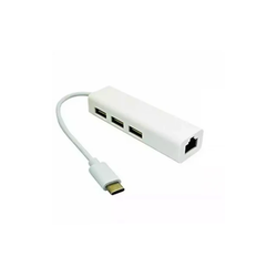 Adapter-konverter USB Tip C 3.1 na 3xUSB LAN GreenCon