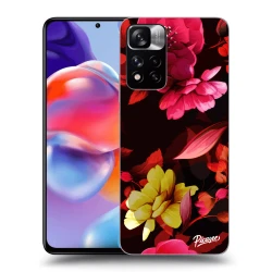 Silikonski prozorni ovitek za Xiaomi Redmi Note 11 Pro+ 5G - Dark Peonny