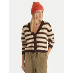 Quiksilver Pletena jopica Bukit EQWSW03030 Rjava Regular Fit