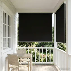 Rolo zavjesa za vanjsku uporabu s UV zaštitom Crna 60 x 140 cm