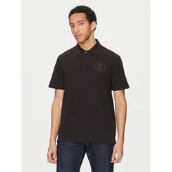 Just Cavalli Polo majica 78OAGT01 Črna Regular Fit