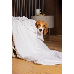 shumee Odeja iz flisa Wave 170x210 bela