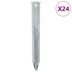 Klinovi za šator 24 kom 17 cm O 20 mm od pocinčanog čelika