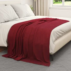 Pokrivači za bacanje 6 kom. Bordeaux Crvena 200 x 150 cm Runo