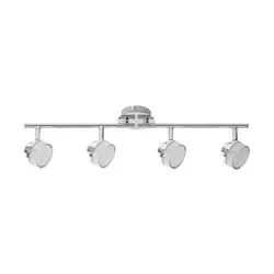 Rabalux Padma spot, hrom/ kristal, LED LED 4X5W Spot rasveta