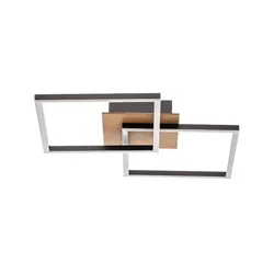 Briloner 3210-014 - LED prigušiva stropna svetiljka FRAME 2xLED/11W/230V braon