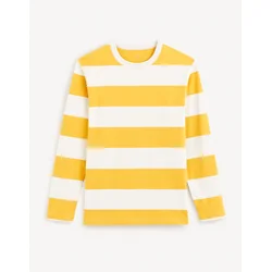 Celio črtasta majica z dolgimi rokavi