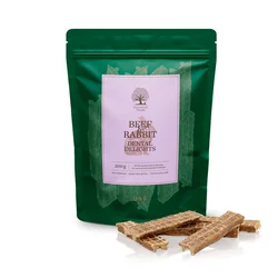 Essential Dentalna poslastica za pse, bez žitarica, za čišćenje zuba, govedina i zečetina, 200g