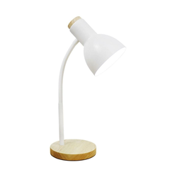 Zuma Line SM-W02-WH - Stona lampa 1xE27/40W/230V bela/hrast