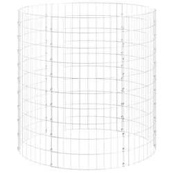 vidaXL Vrtni kompostnik O100x100 cm pocinkano jeklo