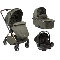 KikkaBoo Kolica Lanah 3in1 set sa autosedištem I-Prime I-size i tvrdom korpom Army Green (KKB21148 SET)