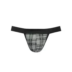 Muške sexy gaće Balance Jock strap, Sivo-crne