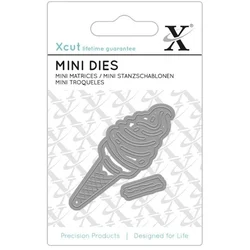 Docrafts xcut Šablone 2,5x6,5 cm Kornet za sladoled 2 kos