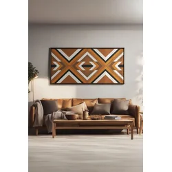 Wallity Dekorativna uramljena slika, 50x120cm, Šarena