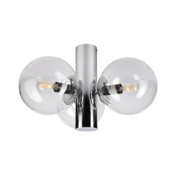 Stropna svetiljka SFERIO 3xE14/5W/230V sjajni hrom/prozirno