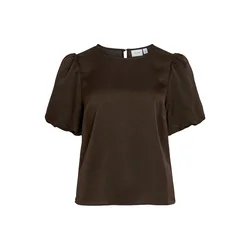 VILA Bluza VIEllette temno rjava