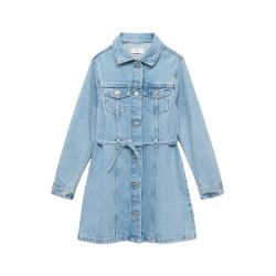 MANGO KIDS Obleka MARTA moder denim