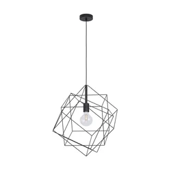 EGLO Viseća lampa STRAITON E27 O51,5 cm crna žičana 43359