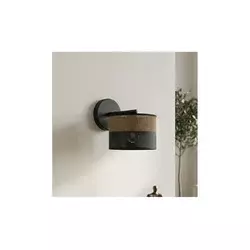 Zidna lampa KARBON 1xE27/15W/230V crna/braon