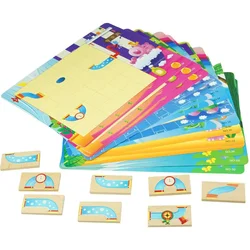 shumee Lesena igrača povodni konj logična igra domino puzzle