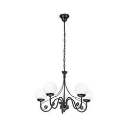 Brilagi - LED luster na lancu COTTAGE 5xG9/40W/230V crna/bela
