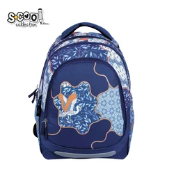 S-COOL Ranac anatomski light blue bird 41*28*17cm sc2973