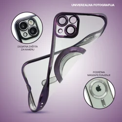 Futrola CAMERA PROTECT MAGSAFE za iPhone 16 Pro Max (6.9) srebrna