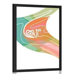 Plakat Love neobičajnega izgleda - 40x60 no frame