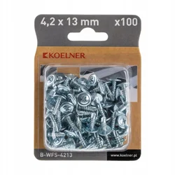 Vijak WFS za tanko pločevino in les s svedrom 4,2x13 mm, [OP 100]