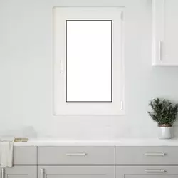 Prozor za podrum RISOR 60 x 100 cm PVC i staklo Bijela